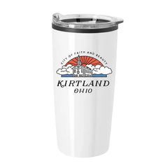 Kirtland drinkware collection featuring mugs and tumblers.