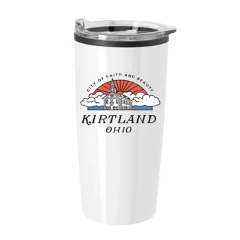 Kirtland drinkware collection featuring mugs and tumblers.