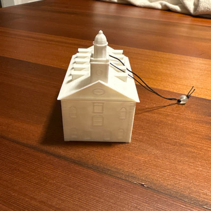 3D Kirtland Temple ornament front view